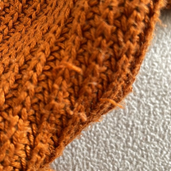 XL Ardene burnt orange crop 100% acrylic sweater - Picture 4 of 4